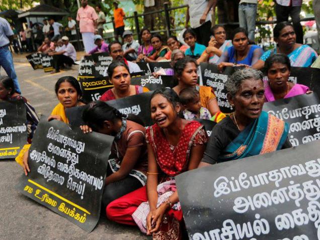 Families of terror-suspect Tamil detainees cry seeking their release