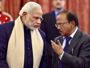 National Security Adviser Ajit Doval with Prime Minister Narendra Modi 