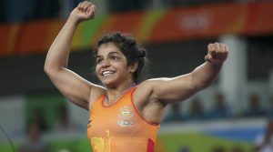 Indian woman wrestler Sakshi Malik
