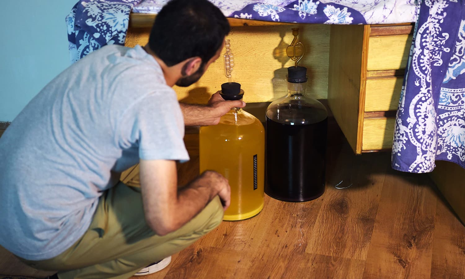 Wine and whisky are now made at home by young Pakistani connoisseurs 