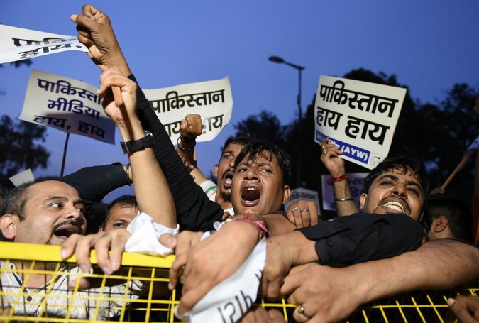 Anti-Pakistan demonstration in India 