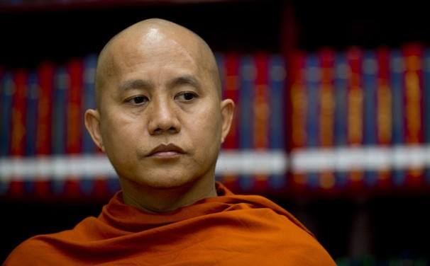 Buddhist monk Ashin Wirathu leads the Myanmarese against the Muslim Rohingyas
