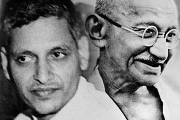Nathuram Vinyak Godse and Mahatma Gandhi 