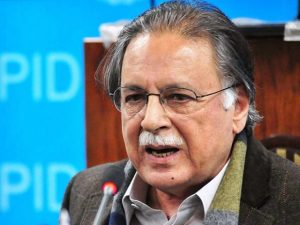 Pervaiz Rasheed, the ousted Information Minister, who is accused of leaking proceedings of a key meeting on terrorism to Dawn correspondent Cyril Almeida 