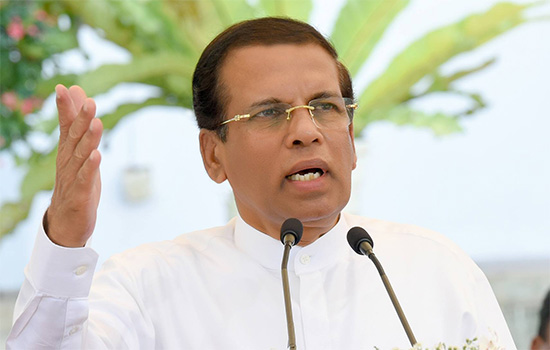 Sirisena wants 19 th. Constitutional amendment scrapped before next Presidential poll