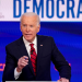 Democratic U.S. presidential candidate and former Vice President Joe Biden speaks during the 11th Democratic candidates debate of the 2020 U.S. presidential campaign, held in CNN's Washington studios without an audience because of the global coronavirus pandemic, in Washington, U.S., March 15, 2020. REUTERS/Kevin Lamarque