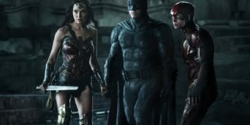 Gal Gadot, Ben Affleck and Ezra Miller in Justice League. Photograph: Clay Enos/AP