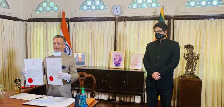 Indian High Commissioner in Sri Lanka presents credentials through video conferencing