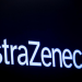FILE PHOTO: The company logo for pharmaceutical company AstraZeneca is displayed on a screen on the floor at the New York Stock Exchange (NYSE) in New York, U.S., April 8, 2019. REUTERS/Brendan McDermid
