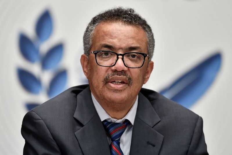 © Thomson Reuters World Health Organization (WHO) Director-General Tedros Adhanom Ghebreyesus attends a news conference organized by Geneva Association of United Nations Correspondents (ACANU) amid the COVID-19 outbreak at the WHO headquarters in Geneva Switzerland July 3, 2020. Fabrice Coffrini/Pool via REUTERS