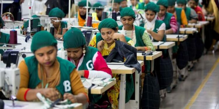 © Provided by Associated Press FILE - In this April 19, 2018 file photo, trainees work at Snowtex garment factory in Dhamrai, near Dhaka, Bangladesh. After months of decline in exports of its garment products, Bangladesh’s economy is showing signs of recovery. The Asian Development Bank in a new report said Tuesday, Sept. 15, 2020, the country's economy's comeback was encouraging and it is expected to grow by 6.8 percent in the current fiscal year ending in June if this recovery sustains. (AP Photo/A.M. Ahad, File)