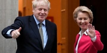 Both sides now have just days to get the pact ratified before the Brexit transition period comes to an end on December 31 [File: Toby Melville/Reuters]