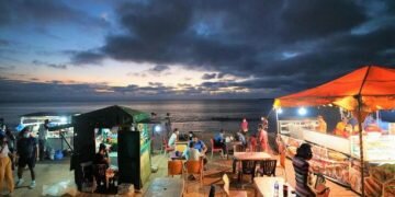 Galle Face night market. Photo: Tang Lu/Xinhua