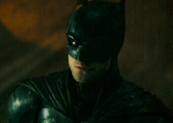 This image released by Warner Bros. Pictures shows Robert Pattinson in "The Batman." (Warner Bros. Pictures via AP)
