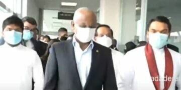 President Ibrahim Mohamed Solih and First Lady Fazna Ahmed arrived in Sri Lanka