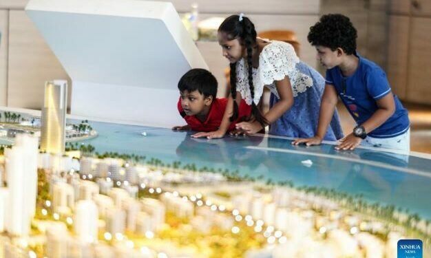 “City of the future” rising from the sea at Colombo