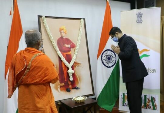 Indian High Commission in Colombo observes Vivekananda’s 159 th. birth anniversary