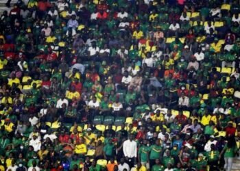 Soccer Football - Africa Cup of Nations - Round of 16 - Cameroon v Comoros - Stade d'Olembe, Yaounde, Cameroon - January 24, 2022 General view of Cameroon fans inside the stadium REUTERS/Mohamed Abd El Ghany