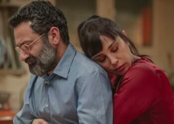 The Arabic Netflix show features characters who agree to share their incoming calls, voice and text messages with each other over a dinner party, leading to a series of revelations that test their marriages and friendships. (Photo: Netflix via AP/Rudy Bou Chebel)