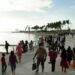 Colombo Port City Marina. Walking path. Photo: Tang Lu/ Xinhua