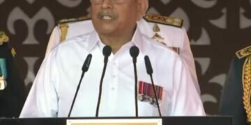 President Gotabaya Rajapaksa arrived at Independence Square for the Independence Day