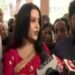 Amruta Fadnavis, wife of former Maharashtra chief minister Devendra Fadnavis, addressing the media. (Photo: ANI)