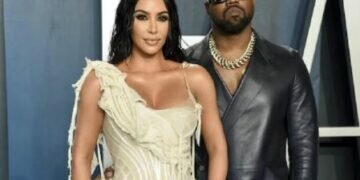 Kim Kardashian and Kanye West in a picture from 2020. (Image courtesy: Associated Press)