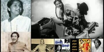 Piya Piya Piya: Kishore Kumar and Asha Bhosle. Film Baap Re Baap 1955