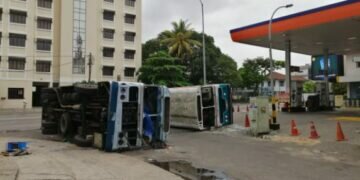 Aftermath in Colombo. Pic credit - Shabbir Sajjadhusain