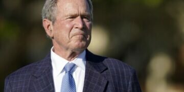 former US President George W Bush