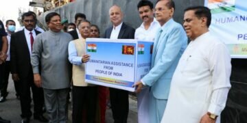 Indian envoy in Lanka hands over SLR.2 billion worth of essentials sent by Tamil Nadu government