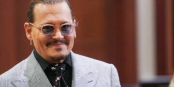 Johnny Depp in court. (Source: Associated Press)