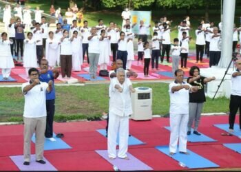Lankan PM participates in International Yoga Day in Colombo