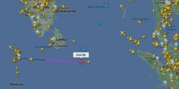 Plane said to carry Sri Lanka’s president most-tracked in world