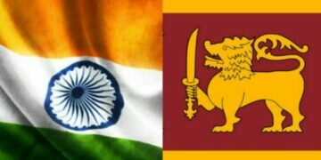 india-srilanka flags