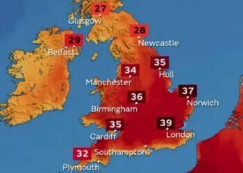 The hot weather is being treated as a national emergency. (Photo: Screengrab)