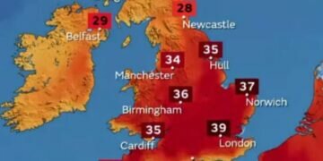 The hot weather is being treated as a national emergency. (Photo: Screengrab)