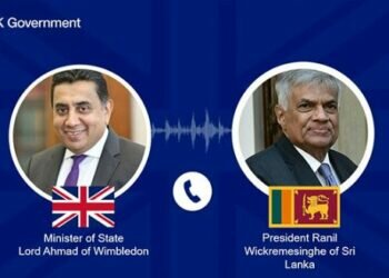 UK Minister calls Sri Lankan President to discuss security and economic situation in Sri Lanka