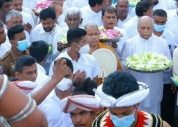 Prime Minister Dinesh Gunawardena performs Adhisthana Pujawa