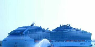 First massive cruise ship