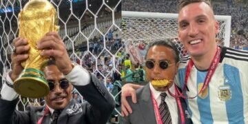 Salt Bae, whose real name is Nusret Gokce, was pictured holding and kissing the trophy after Argentina beat France in the World Cup final in Qatar on Dec 18, 2022. (Photos: Instagram/@nusr_et)