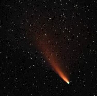 The Comet C/2022 E3 (ZTF) that was discovered by astronomers at the Zwicky Transient Facility [Dan Bartlett/NASA/AFP]