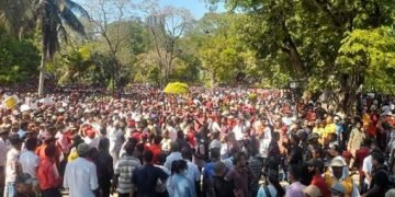 Heavy traffic in Colombo due to NPP protest