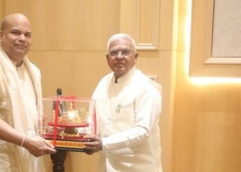 Lankan envoy Milinda Moragoda meets the Governor of Madhya Pradesh