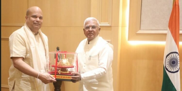 Lankan envoy Milinda Moragoda meets the Governor of Madhya Pradesh