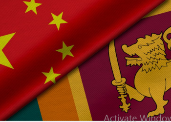 China and Sri Lanka flags