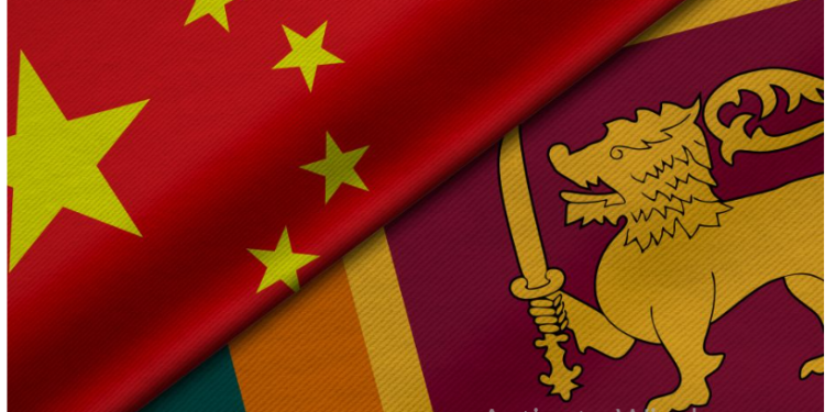 China and Sri Lanka flags