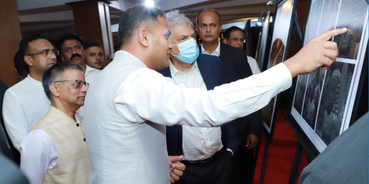 Lankan President visits Indian Buddhist heritage exhibition