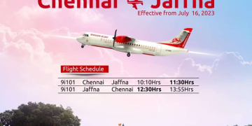Daily flights between Jaffna and Chennai commence