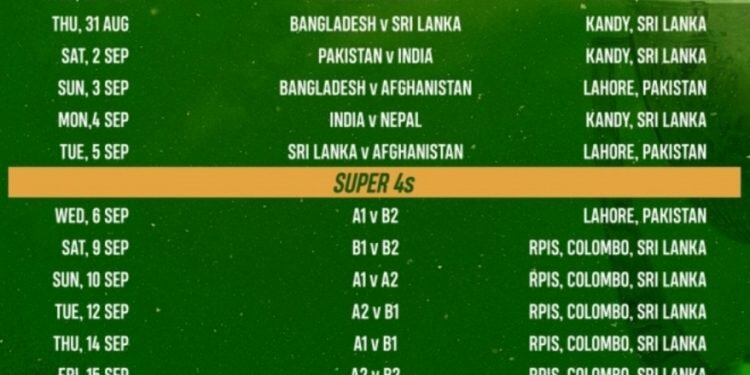 Asia cup tickets: Details released